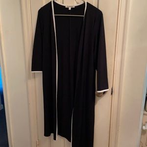 Travel Smith long open front lightweight duster